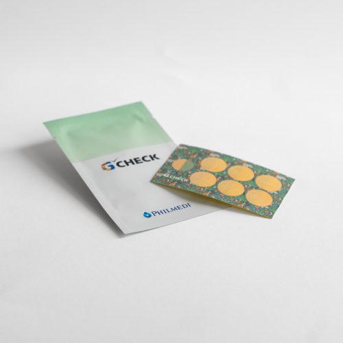 G-CHECK ital gyorsteszt matrica | Bódítószer kimutatás italból | 6 db egyszer használatos tesztpapír