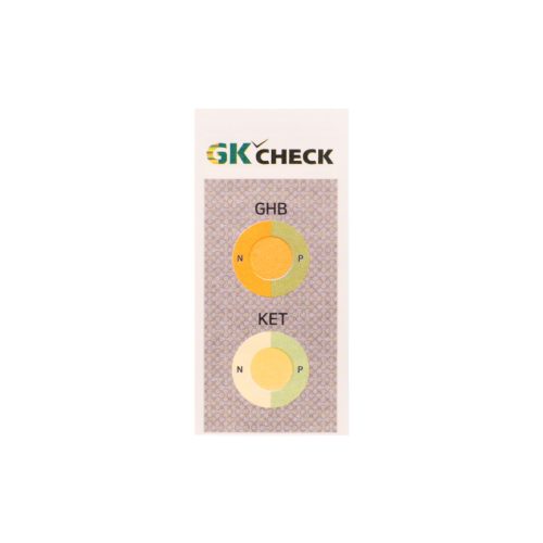 GK CHECK – Gyors teszt kétféle anyag kimutatására (GHB és KET)